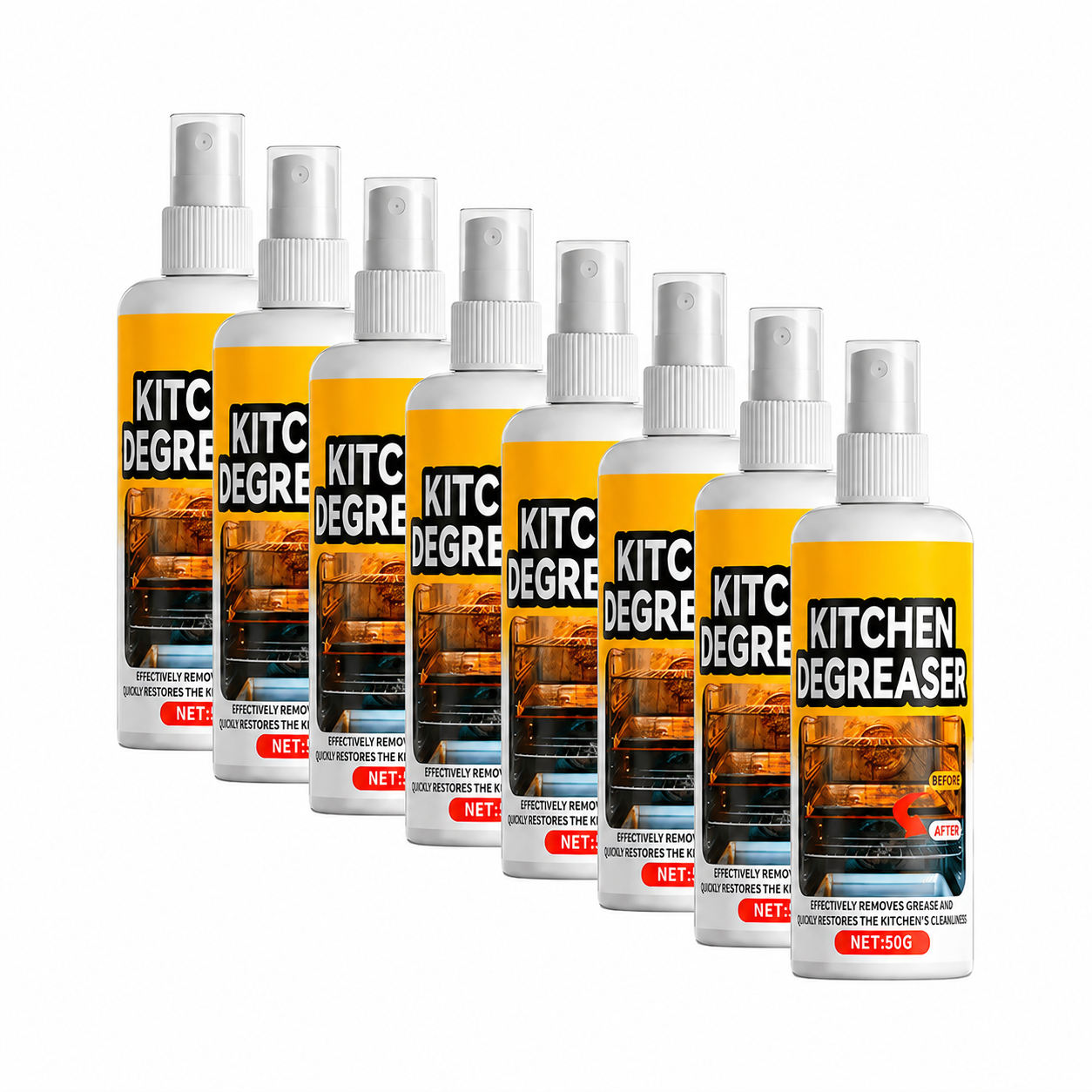 8 Flaschen GreaseKiller Fettlöser Spray