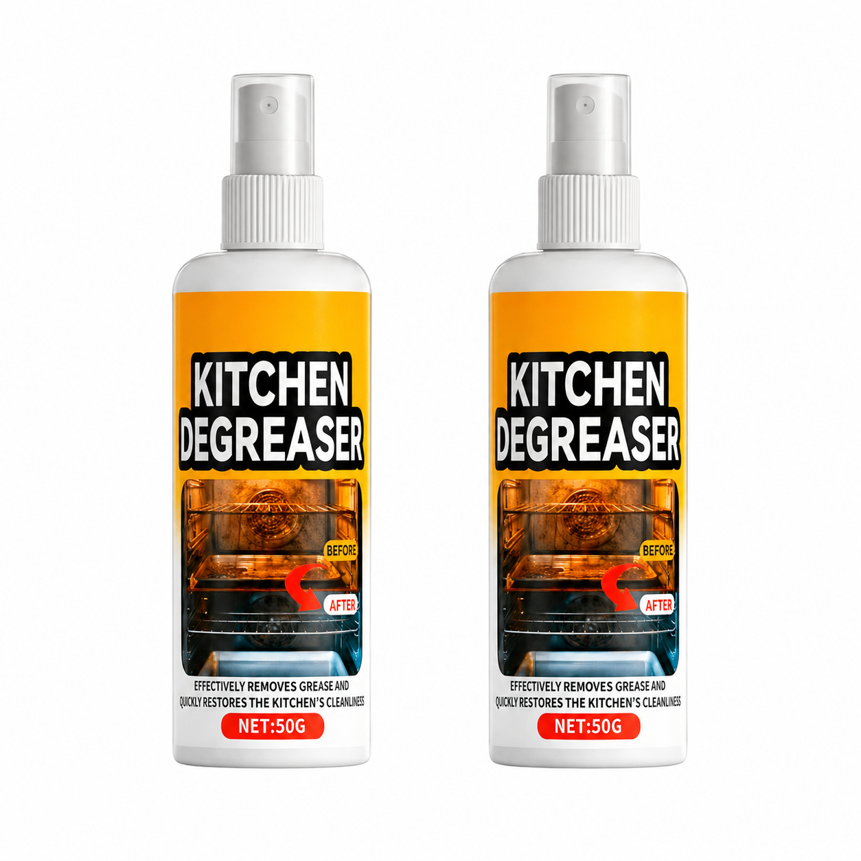 2 Flaschen GreaseKiller Fettlöser Spray